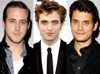 Ryan Gosling, Robert Pattinson, John Mayer Ryan Gosling, Robert Pattinson, John Mayer